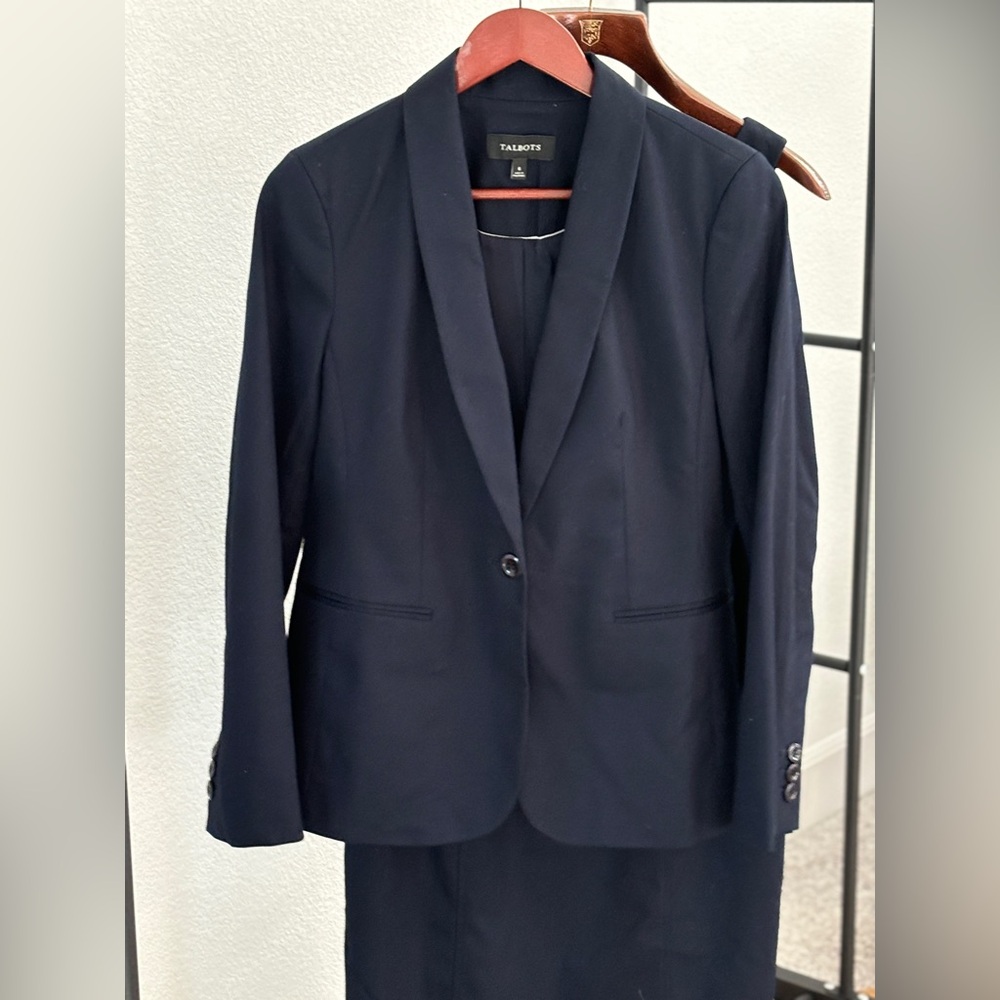 Navy New Talbots Dress Suit
